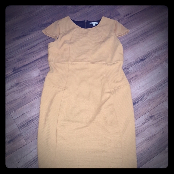 MUSTARD Yellow Dress 16 - Picture 1 of 2